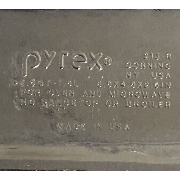 Pyrex Cobalt Blue Glass 1.5 Quart Baking Loaf Dish Pan - Picture 4 of 4